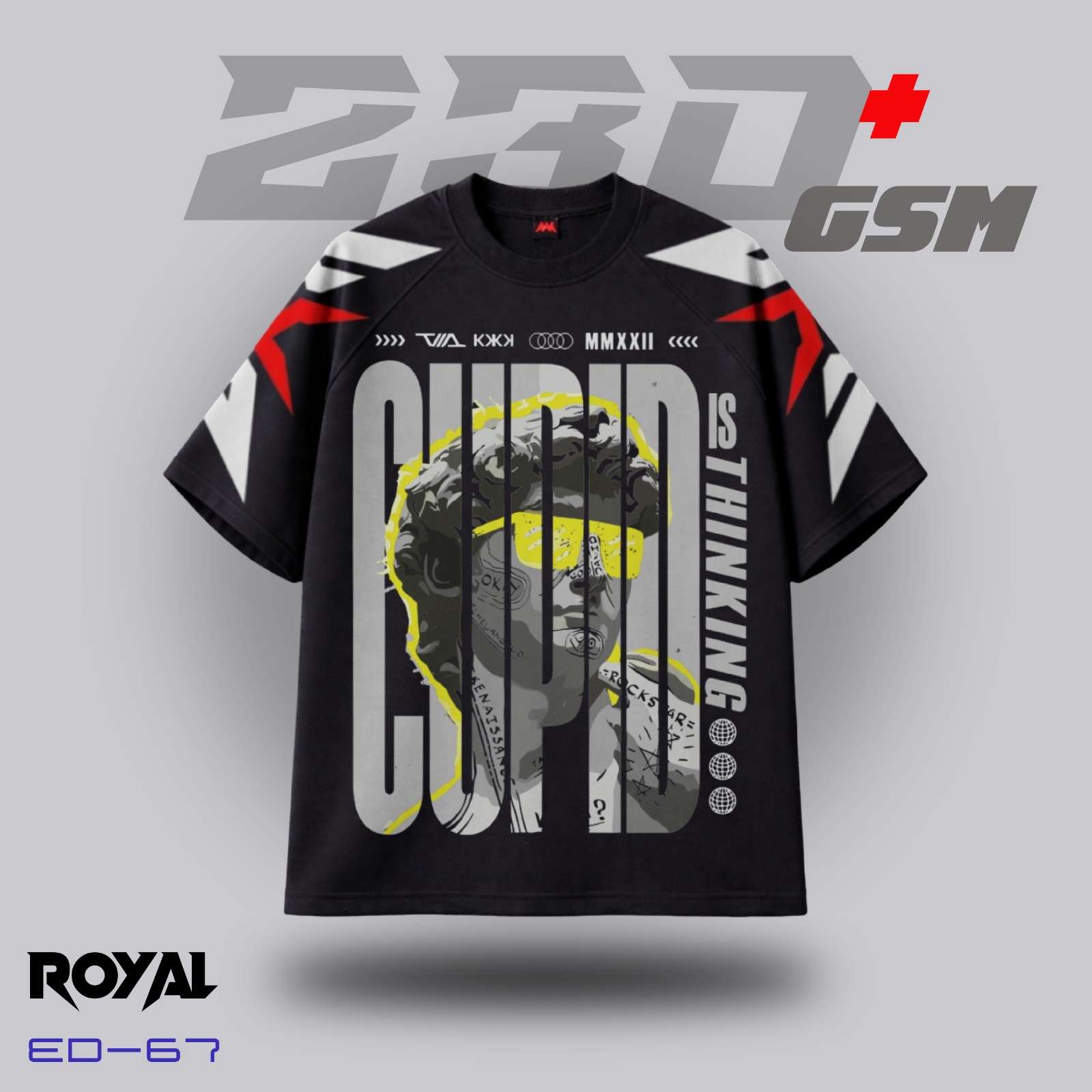🏛️ "CUPID IS THINKING" Iconic Oversized T-Shirt | ED-67