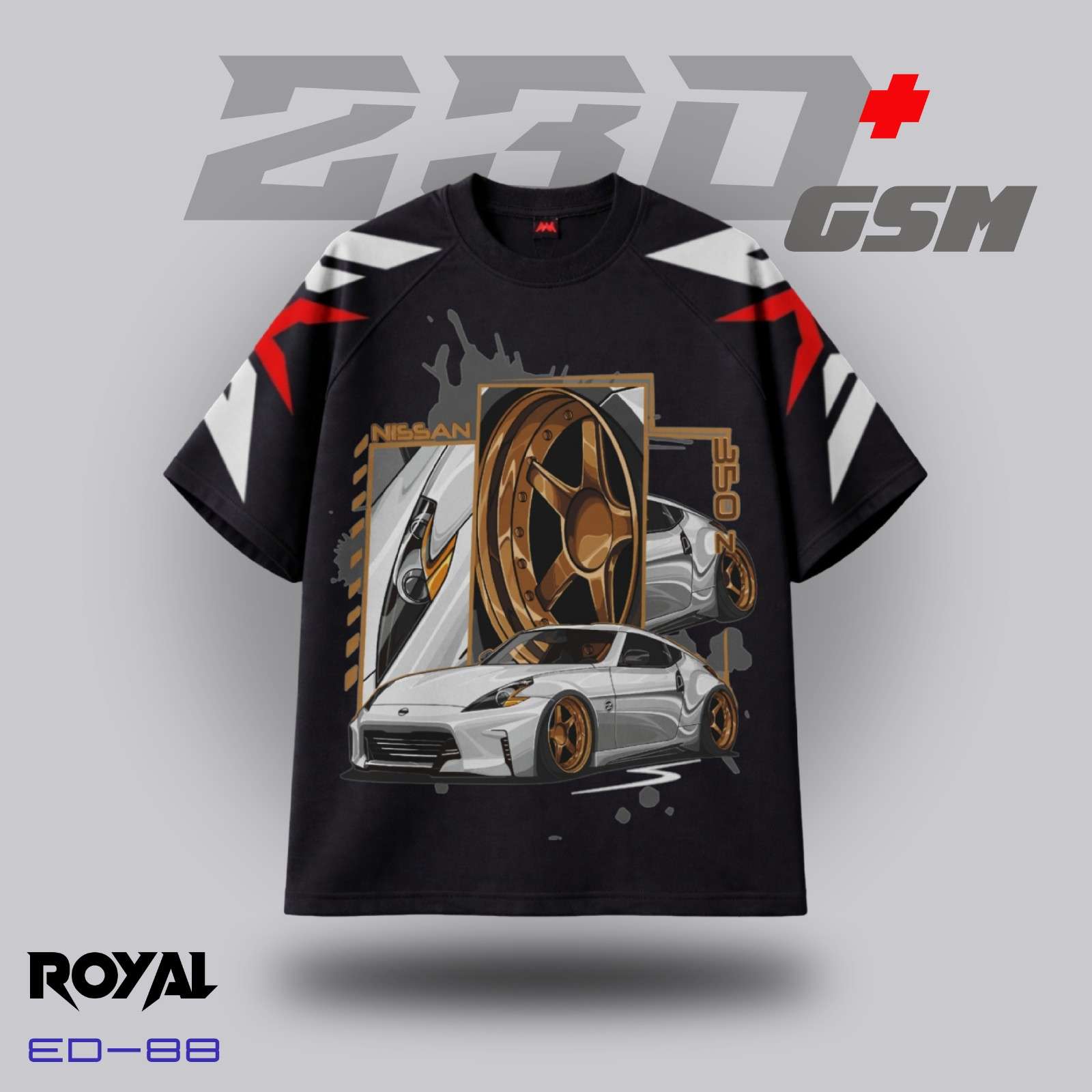 🏎️ Nissan 350Z "JDM Legend" Custom Graphic Oversized T-Shirt | ED-88