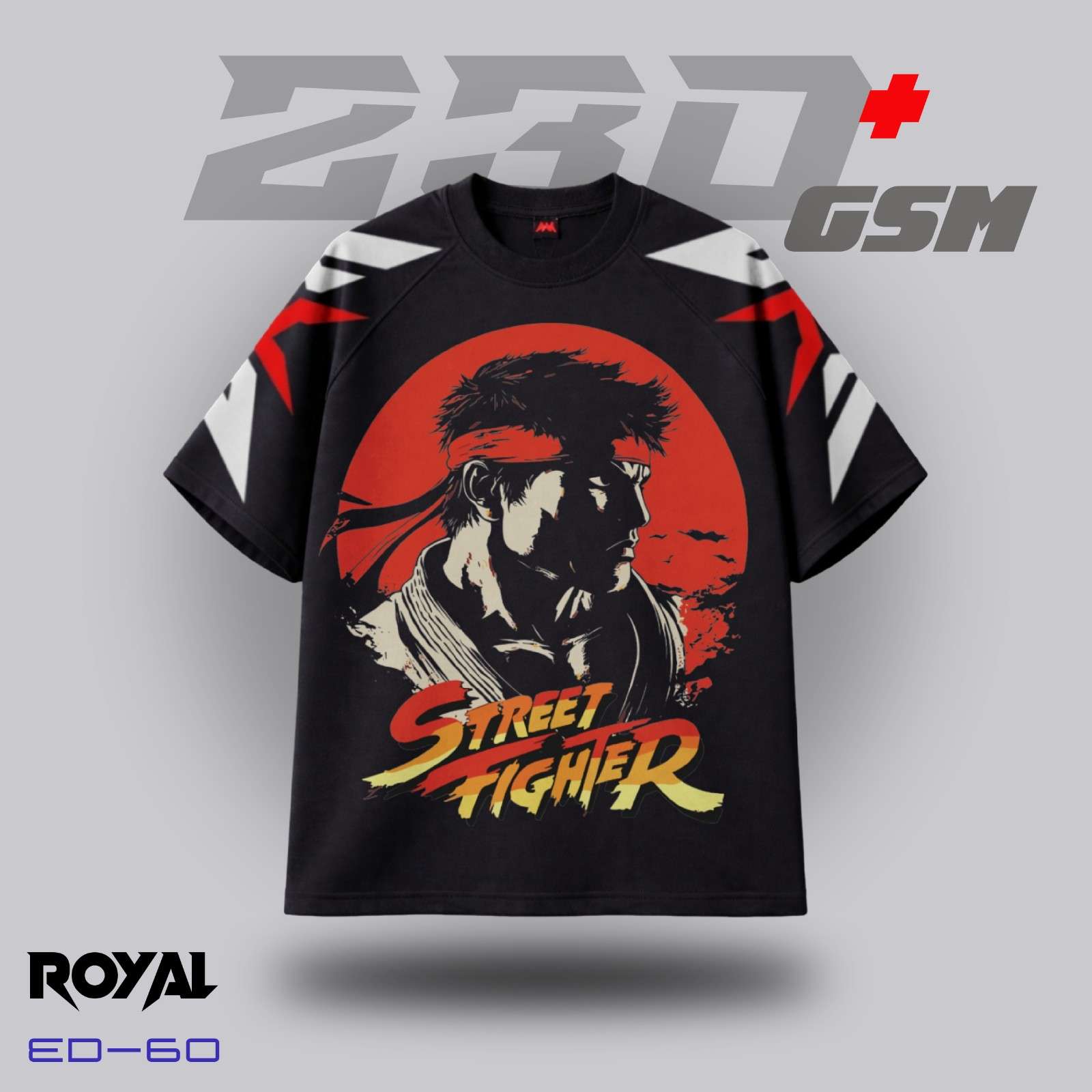 🥊 Street Fighter "Ryu" Iconic Martial Arts Oversized T-Shirt | ED-60