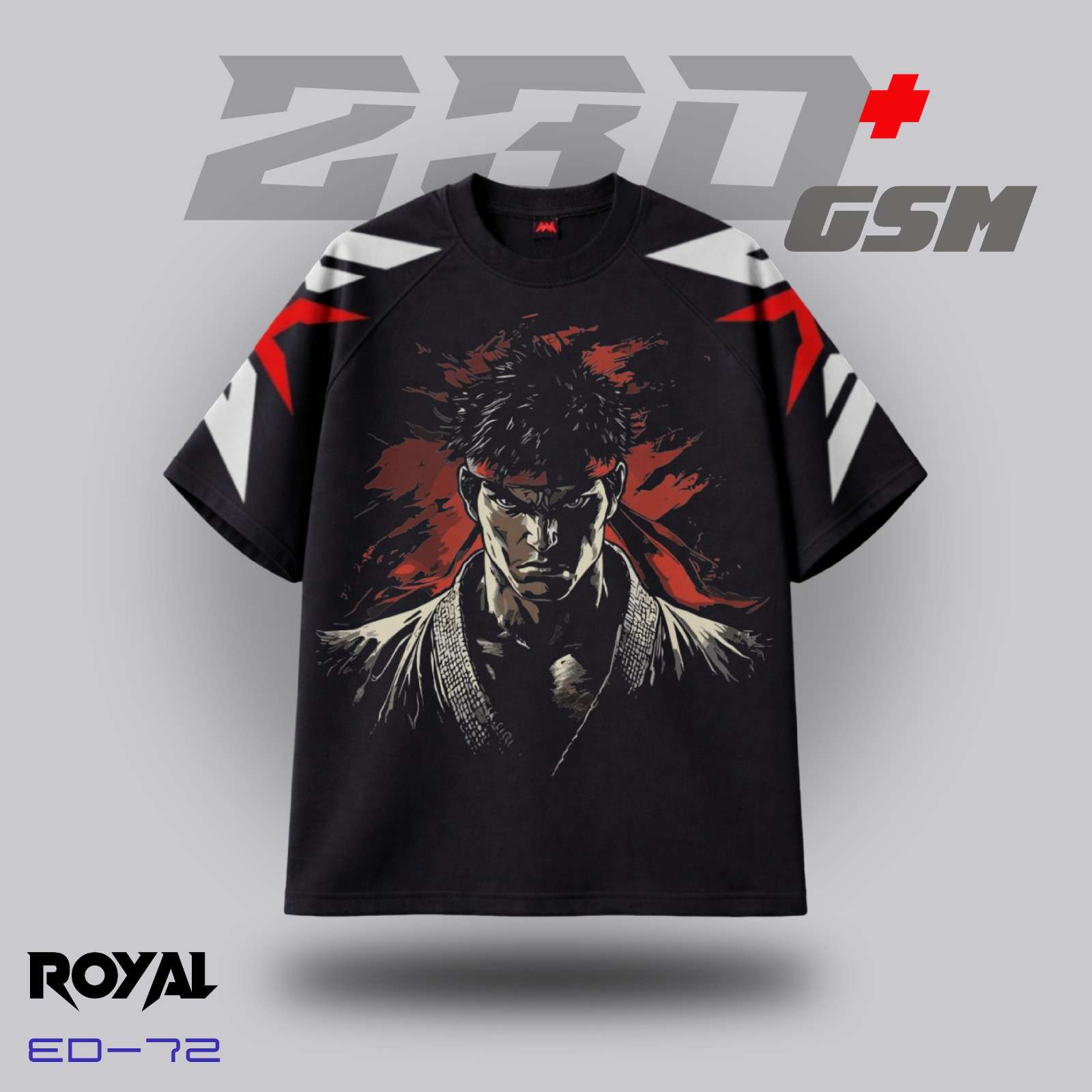🔥 "Street Fighter" Raged Ryu Warrior Spirit Oversized T-Shirt | ED-72