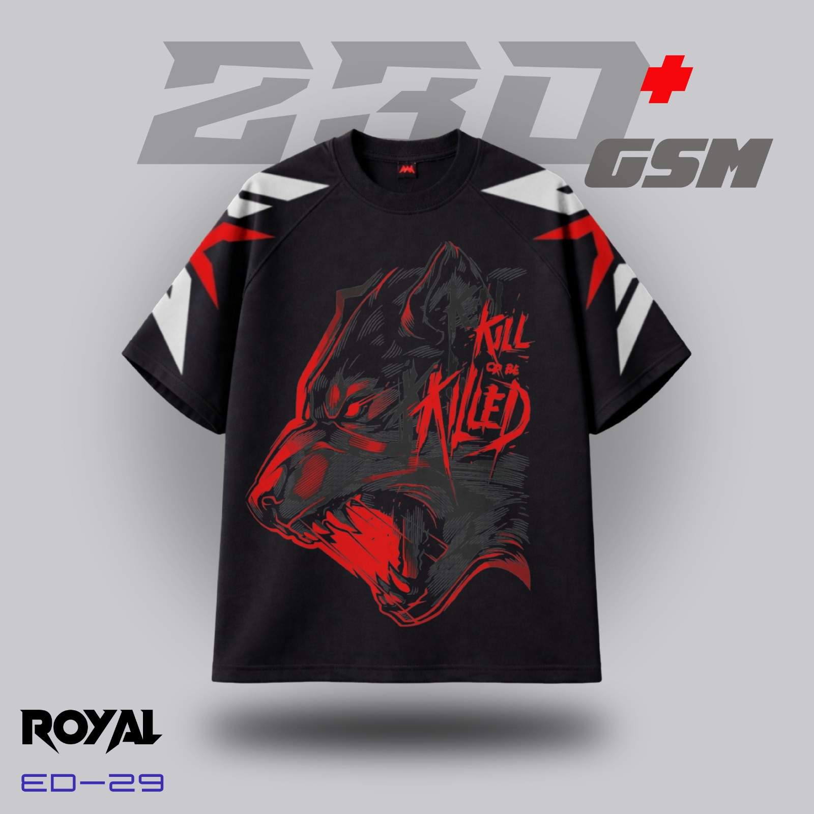 Wolf - Kill or Be Killed Iconic Oversized T-Shirt | ED-29